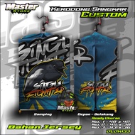 Kerodong Sangkar Burung Printing Kandang Koper Kosan Bulat Murai Motif KACER SINGLE FIGHTER Bahan Je