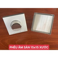 (15x15) Cast 304 stainless steel floor drain funnel, 2.5mm thick floor drain manhole