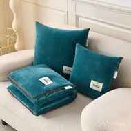 Crystal Velvet Cushion Air Conditioner Blanket Car Dual-use Thickened Pillow Blanket Throw Pillow Bl