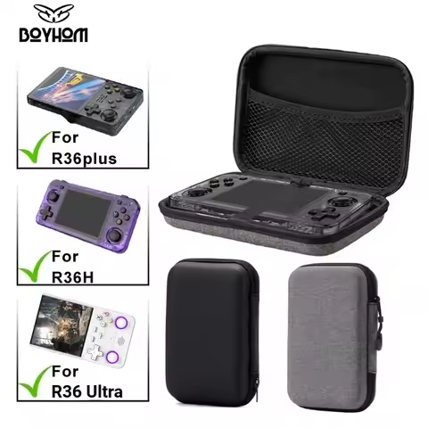 Portable Game Retro Game Console Storage Bag Protective Zipper Carry Bag Eva Hard Handbag For R36PLU