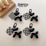 GANTUNGAN Black Poodle Charm Keychain