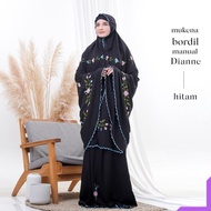 Mukena Rayon - Mukena Dewasa Bordil Manual Motif Dianne - Hitam