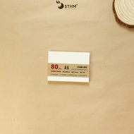 [STHM CT] - Cream paper, stack of 100 sheets, A6 size - 80gsm 100gsm 130gsm 190gsm - notes, sketchin