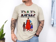 We Love You Dad Custom Superhero Shirt Personalized White T-Shirt With Kids Names Father’S Day For H