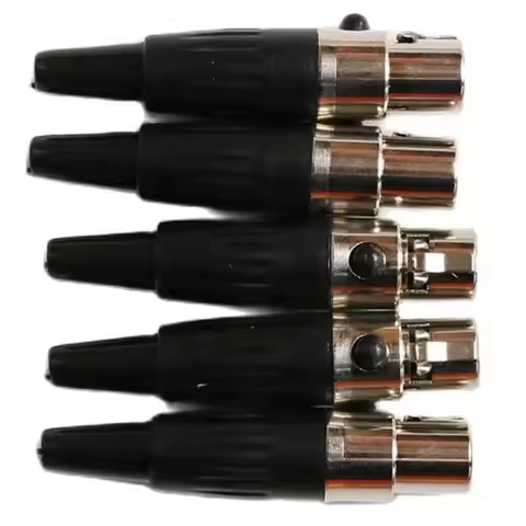 Top-Rated-DIY Weld Spare Parts Kit 5Pcs TA4F Mini 4-Pin XLR Connectors For Shure EV Mipro Microphone