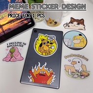 Meme Cute Sticker Pack | Pelekat Comel Meme Untuk Laptop & Botol