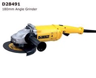 標準情人7英吋美國 DEWALT 得偉D28491 7"砂輪機 180mm 2000W強力型平面砂輪機切割機角磨機研磨機