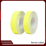 MESIN 2-Line Price Label Paper Refill 10 Rolls Yellow Sticker Price TAG for Quality Labeler Machines