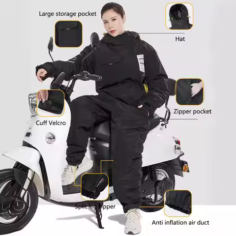 Winter Motorcycle Jacket ColdProof Windproof Suit Motorbike Jacket Cross-country Equipment Men's Wom
