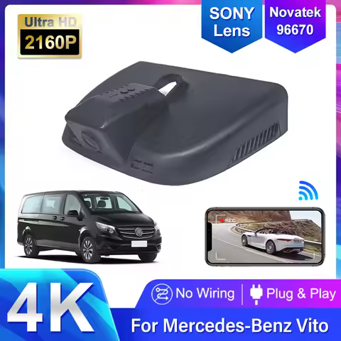 4K 2160P Plug and Play Car DVR Wifi Dashcam for Mercedes Benz Vito w447 w639 for Mercedes Benz Vito 