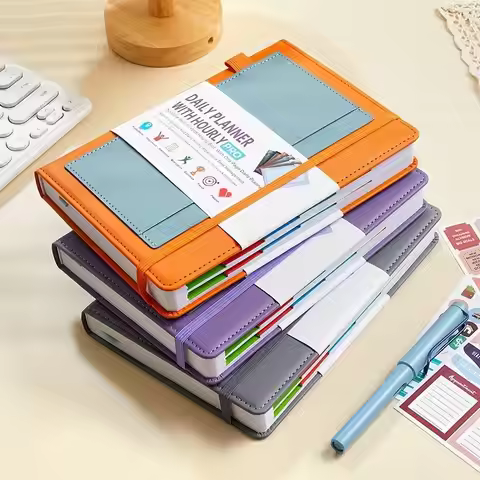 A5 Undated 1 Year Duration Productivity Planner Daily Weekly Monthly Planner Agenda To-Do List & Not