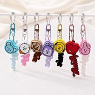 BT21 Member Clicker Keychain Set Cute Bag Charm | Inspired Bag Kechian 7 Designs | Cute Gift & Bag a