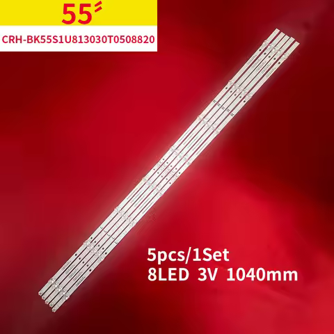 LED backlight strips 8LED for Hi sense 55R6E 55A6100UWR 55R6000E 55R6040E LB55143 CRH-BK55S1U813030T