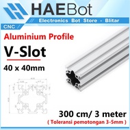 [HAEBOT] Aluminum Profile V Slot 4040 40x40 AP4040 Aluminum 3 Meter Profile Frame CNC Extrusion Mini