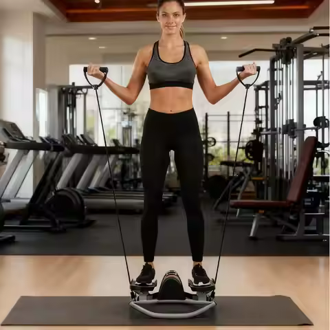 Rock Stepper Legs Glutes Abs Workout Compact Side-to-Side Steppers For Home Apartment Dorm Office Gy