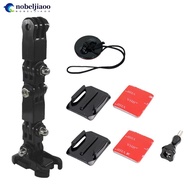 NOBELJIAOO Motorcycle Helmet Strap Mount Set Action Sports Camera Accessories Mount Full Face Holder
