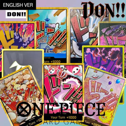 Diy One Piece Premium Booster Gold Don!! Card Uta Persona Kaido Rejiu Whitebeard Sakazuki Lvankov Co