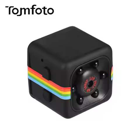 Mini Cube Camera Ultra-small Video Camera HD Resolution 120° Wide Angle with 360° Rotatable Back Cli