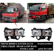 J111S06 MITSUBISHI CANTER GUTS FB511 FE639 HEAD LAMP BASE WITH HEAD LAMP