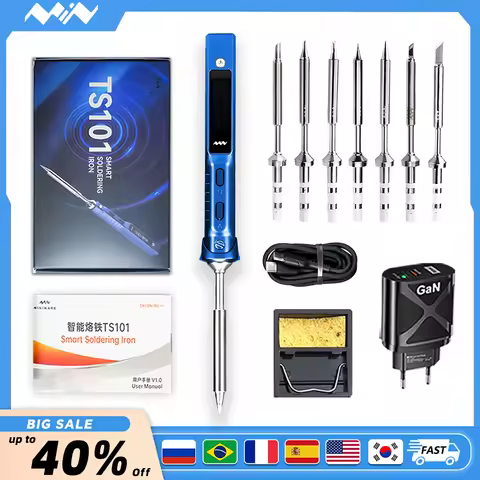 Original Usb TS101 Soldering Iron 90W Mini Thermostat LCD Displays TS100 TS 101 Soldering Iron Upgra
