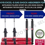 KYB ABSORBER (FRONT, REAR) FOR MITSUBISHI PAJERO SPORT [KH, KR] '08-21YR / TRITON [KB4T, KL1T] '06-19YR