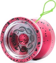 YoyoFactory DNA Yo-Yo - Red Black (Metal Yoyo, Cord, Ball Bearing & Instructions Included)
