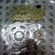 DEMAK DZM200 - SPROCKET SET WITH CHAIN