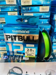 [Chính hãng] Dây PE Shimano Pitbull X12 200m - Hàng Nhật Bản
