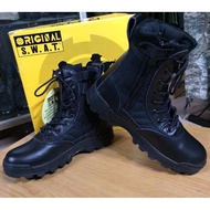 Us SWAT Style High Collar Boots For Men With Army Style SWAT Tag