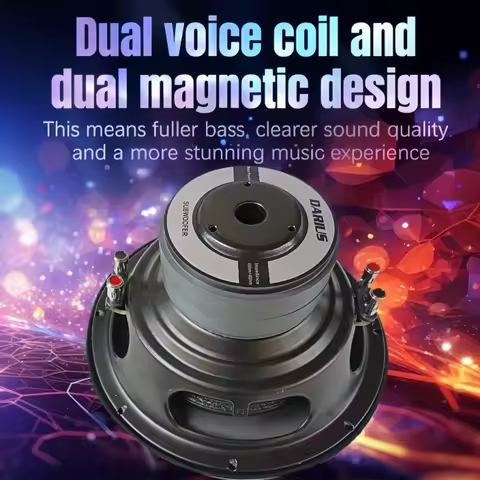 1200Wattage Maximum Power Car Audio System8Inch，10Inch，12Inch，，Double4Ohm Car Subwoofer，Subwoofer，
