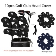 10pcs NEOPRENE Golf Club Iron Putter Headcover Head Cover Covers Protection Protector 3205.1 Golf Ir