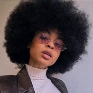 Afro Curly Wig Explosive Natural Looking Black Hair Extensions Womens Fashion Short Puffy Hair Exten