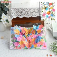 BANANA1Z6 Greeting Cards, Best Wishes  Pop up Card,  Butterfly Flower Beautiful Anniversary Card Pos