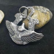 Stainless Steel Eagle Eye Of Horus Pendant.