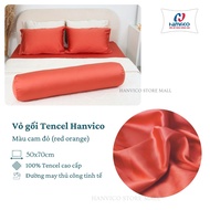 Vỏ gối Lụa Tencel 60s HANVICO trơn màu 50x70cm áo gối 100% Tencel 60s cao cấp