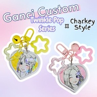 Riyuselstore - Twinkle Pop x Charkey Keychain Custom Acrylic Keychain Manual Picture Holographic Pre