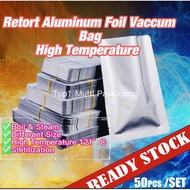 18cm x 25cm READY STOCK Retort Aluminum Foil Bag High Temperature/高温蒸煮铝箔袋