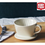 Coffee Dripper Ceramic Sector Drip Coffee Funnel 101 102 103 Hand Brewed Coffee Filter Barista Pour 