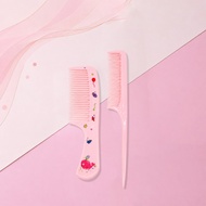 MD-C1021 Sisir Anak Set Isi 2pcs Karakter Kartun Lucu / Sisir Rambut Gagang Plastik 2IN1 / Hair Comb