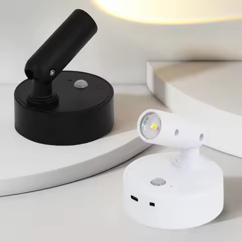 LED Light Magnetic Rechargeable Wall light Spotlight Wireless No Punch Reading Light With Touch Swit