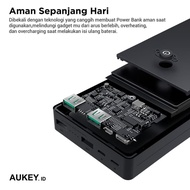 [ Baru] Aukey Powerbank 20000 Mah Lightning &amp; Micro Usb Input &amp; Aiq -