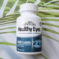 วิตามินบำรุงดวงตา Healthy Eyes with Lutein & Antioxidants 60 เม็ด 21st Century® เสริมการดูแลสายตา