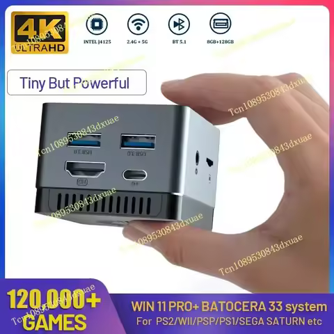 New 12 generation N100 12G mini host win11 office home gaming miniPC small computer 4k quasi system 