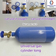 Universal cylinder tong ( nitrogen / oxygen ) mini portable 4 Litre outdoor gas pressure for aircond