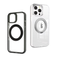 【VOORCA】清透360 iPhone 13 系列 旋轉磁吸立架 抗發黃軍規防摔殼