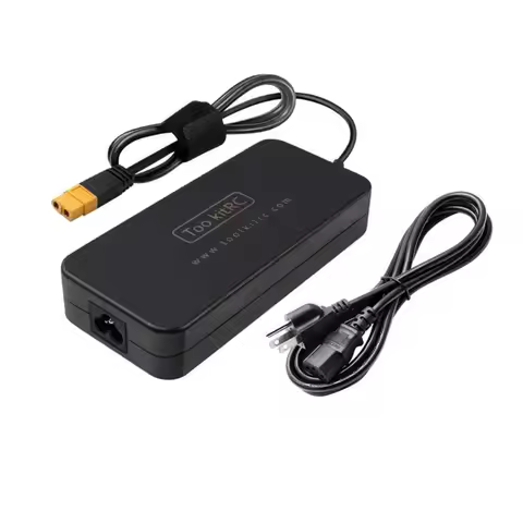 ToolkitRC ADP200 AC Power Adapter 200W Power Supply XT60 Plug Output 19.5V 10.3A for RC LiPo Battery