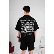 KATUN Oversize Jet 2 Holidays Black T-Shirt Streetwear/ Boxy/ T-Shirt/ Loose T-Shirt/ Rapper T-Shirt