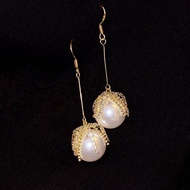 Single Pearl Dangling Earrings (Malaysia Ready Stock) Ship out the next day.