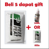 ( 5 KG ) PEAT MOSS HOLLAND TANAH / MEDIUM SEMAIAN ORGANIK TERBAIK (5 KG )