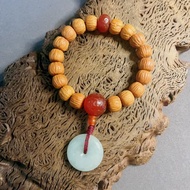 原籽猴頭手串 翡翠平安扣手串 老瑪瑙 十八子手持 土豪串